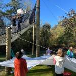 Caroline Little courtesy photo
Hyla students perform a drop test to analyze waters behavior in microgravity.