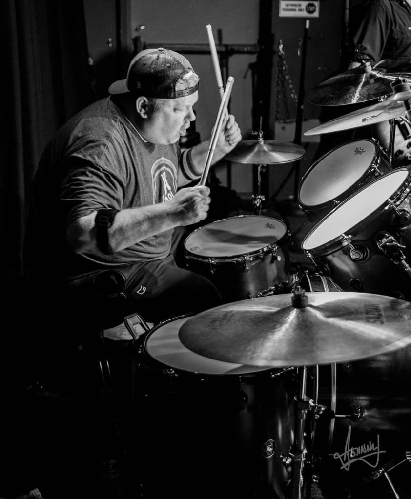 Mike Hommel on drums.
