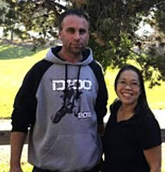 Eric and Monica Phillips of the Lost Creek Lane Road Committee.