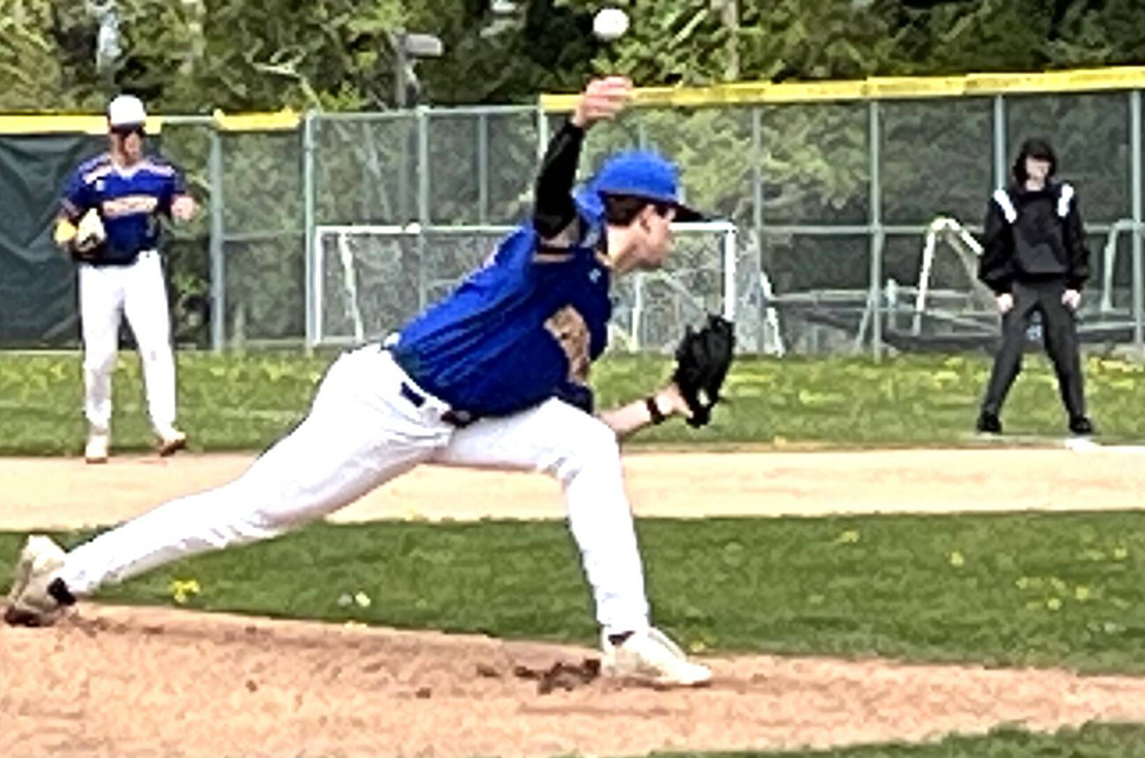 Thompson kept the Spartans in the game with a good showing on the mound against 4A school Issaquah.