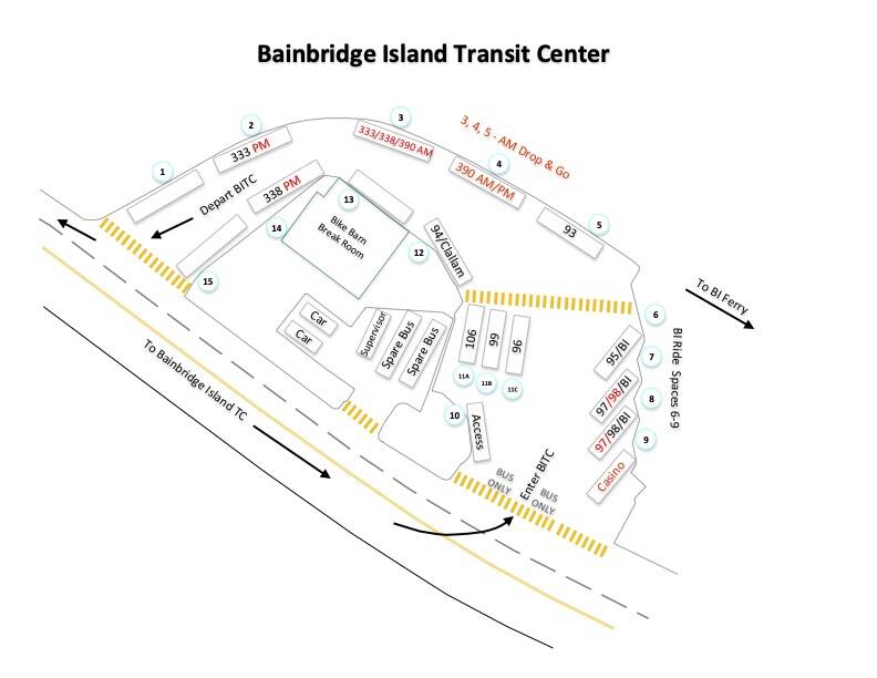 Kitsap Transit courtesy image
Bainbridge Island Transit Center.