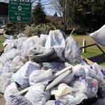 Mountains of trash were picked up in Gorst.