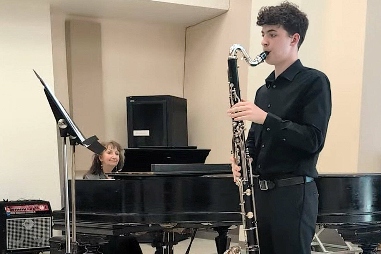 Chris Thomas courtesy photo
BHS musician Finn Armstrong earned three gold medals at the 2025 WIAA/WMEA State Solo & Ensemble Competition.