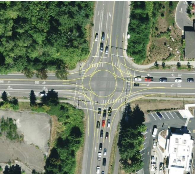 WSDOT courtesy photo
A roundabout is planned at High School Road and Highway 305 on Bainbridge Island.