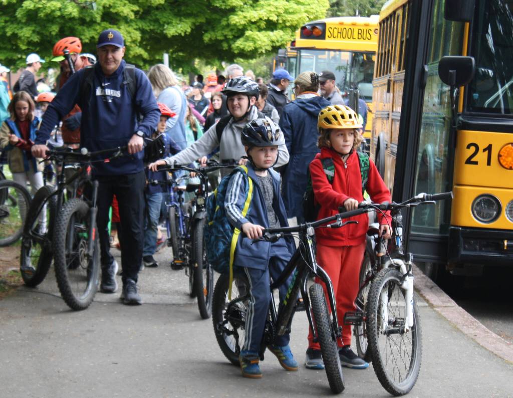 Over 700 students across the BI School District participated in Bike to School Day May 16.
