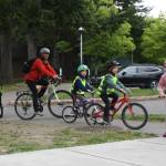 Molly Hetherwick/Kitsap News Group photos
Ordway Elementary students bike home from school along Danas Trail May 16.