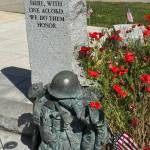 The Veterans Memorial Monument at Bainbridge High School.