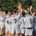 Bainbridge Lacrosse courtesy photos
The Bainbridge Spartans boys lacrosse team celebrates its 23-5 state championship win over the Selah Vikings at Starfire Stadium in Tukwila May 24.