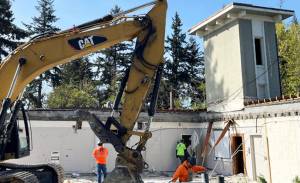 File photo
Demolition of the old police station on Winslow Way.
