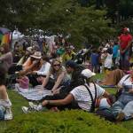 Attendees at the Bainbridge Pride Festival June 21.