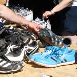 Sporting goods are popular at the Rotary auction.