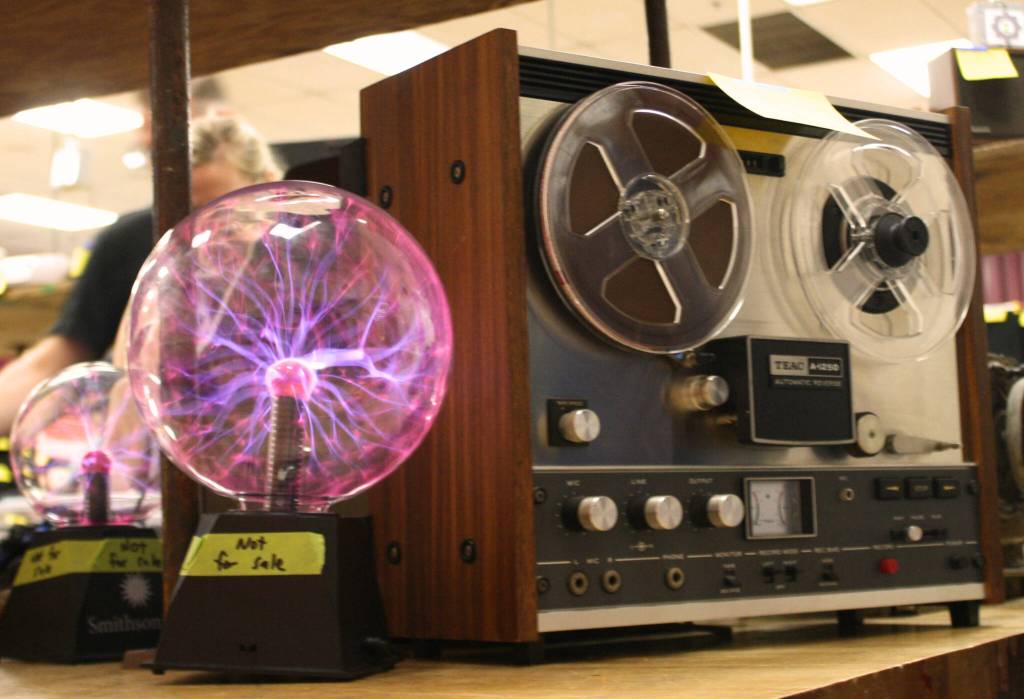 The audio/visual and TV equipment section had all kinds of gadgets from many eras.
