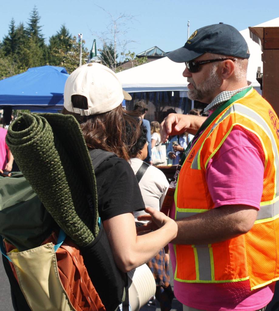Volunteers in each section assisted buyers with directions, instructions for purchasing items, and advice on how to take their treasures home.