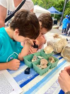 Erica Pecha courtesy photos
The Kids Club booth was held at the BI Farmers Market this summer.