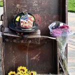 The memorial includes steel artifacts from the World Trade Center and honors the 343 New York City firefighters who died in the terrorist attacks of Sept.11, 2001.