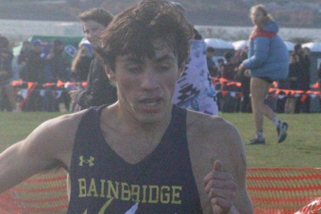 Bainbridge Spartan Ignacio Llorens finished fourth in the 2A boys 5K Nov. 1 in Tacoma.