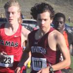 Isaac Benjamin of SK finished second in the 4A boys 5K event Nov. 1 in Tacoma.