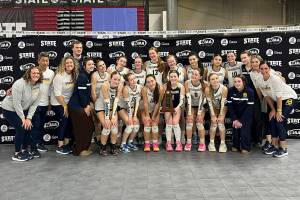 Holly Rohrbacher courtesy photo
The Bainbridge Spartans team photo after a 7th place finish at the 2A state volleyball tournament at the Yakima Valley SunDome Nov. 14-15.