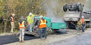 COBI courtesy photo
Paving took place last week on Madison Avenue and Foster Road following the installation of the Pressure Reducing Valve (PRV) vaults.