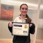 BYS courtesy photos
Chloe McCarthy received the award for Best Peer Supporter.
