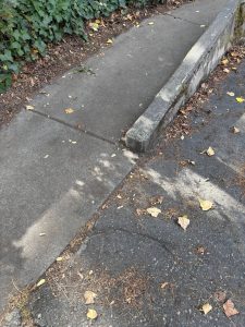 Peggy Muir courtesy photo
A curb demonstrating ADA compliance on Bainbridge Island.