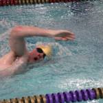 Viking Alton Clark competes in the 50-yard freestyle event in a 126-56 NK loss to the Bainbridge Spartans Dec. 17 in Poulsbo.