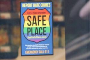 Joshua Kornfeld/Kitsap News Group
A Safe Place sticker placed outside of a business.