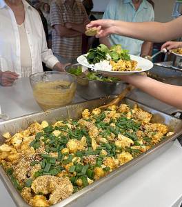 Mira Rosenkotz courtesy photo
Food served during a community dinner at Eagle Harbor Church.