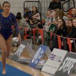 Luke Caputo/Kitsap News Group photos
Spartan Trinity Flesher performs in the vault event at the 1A/2A/3A state gymnastics championships Feb. 21 at Sammamish High School.