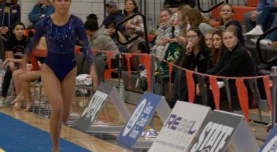Luke Caputo/Kitsap News Group photos
Spartan Trinity Flesher performs in the vault event at the 1A/2A/3A state gymnastics championships Feb. 21 at Sammamish High School.