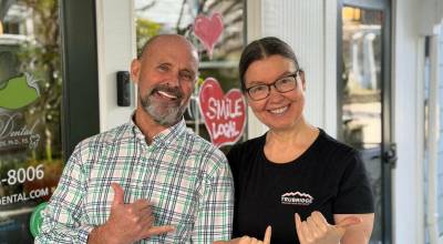 A life-changing treatment from Fairy Tale Dental, left this TruBridge patient with a big smile! Photo courtesy Fairy Tale Dental