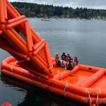 WSF courtesy photos
Chief Sealth International High School students participate in an emergency evacuation drill.