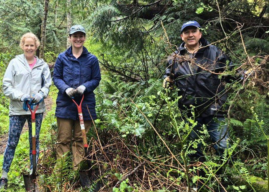 BI Parks & Trails Foundation courtesy photo
The work parties were held at Manzanita Watershed on Bainbridge Island.