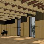 Rendering of the multi-purpose room that will be included in the new two-story building.