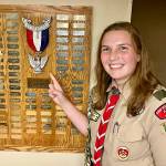 Annamarie Peterson transformed a 40-foot storage container at the American Legion Hall for her Eagle Scout project.