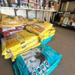 A look inside the KHS pet food pantry.