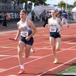 Bainbridge won the state title in the 2A 4x200 girls relay at Mount Tahoma High School.