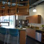 The community lounge includes an espresso machine.